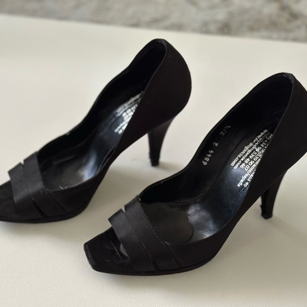 Pedro Garcia Black Silk Heel